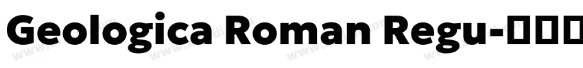 Geologica Roman Regu字体转换
